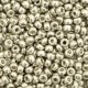 Miyuki rocailles Perlen 8/0 - Duracoat galvanized light pewter silver 8-4221